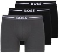 BOSS 3P Boxer Bold Brief Schwarz/Grau Baumwolle Medium Herren