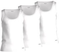 Unterhemd BOSS "Tank Top 3P CO" Gr. S, N-Gr, weiß (white100) Herren Unterhemden Ärmellose (64926028-S)