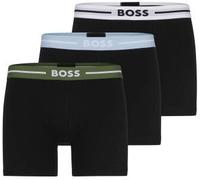 BOSS 3P Power Bold BoxerBr Schwarz Baumwolle Medium Herren