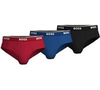 BOSS 3P Power Brief Blau/Rot Baumwolle Small Herren