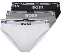 BOSS 3P Power Brief Schwarz/Weiß Baumwolle Large Herren