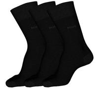 BOSS Dreier-Pack mittelhohe Socken aus Stretch-Gewebe - Style 3P RS Uni CC, 50469839 Schwarz 47-50