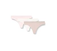 String BOSS "3P THONG", Damen, Gr. L, lila (open miscellaneous 965), Jersey, Obermaterial: 90% Baumwolle, 10% Elasthan, körpernah, Unterhosen, mit BOSS Logobund (44035308-L) open miscellaneous 965