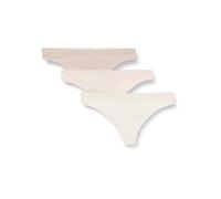 String BOSS "3P THONG", Damen, Gr. M, lila (open miscellaneous 965), Jersey, Obermaterial: 90% Baumwolle, 10% Elasthan, körpernah, Unterhosen, mit BOSS Logobund (44035308-M) open miscellaneous 965