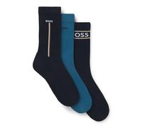 BOSS Kurze Socken mit Logo-Details im Dreier-Pack - Style 3PQSGiftset IconicCC, 50547916 Blau 40-46
