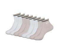 BOSS 4 Paar Herren kurze Socken Knöchelsocken Signaturstreifen SH Stripe CC, Farbe:Mehrfarbig, Größe:39-42, Artikel:-270 light beige