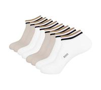 BOSS 4 Paar Herren Socken Casual Socken AS Uni Stripe CC, Farbe:Beige, Größe:43-46, Artikel:-270 light beige