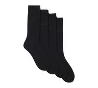 Socken BOSS "4PRSGiftset IconicCC", Damen, Gr. 40-46, schwarz 001, Baumwollmischung, unifarben, normal, Socken, Neuheit, verstärkte Zehen- und Fersenpartie (19196139-40) schwarz 001