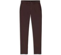 Chinohose BOSS ORANGE "Slim-fit", Herren, Gr. 36, Länge 34, braun (schwarz braun207), Web, Obermaterial: 97% Baumwolle, 3% Elasthan, slim fit knöchellang, Hosen Chinohose, Aus komfortabler Stretch-Bau