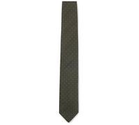 BOSS Krawatte aus Seiden-Mix mit feinem Muster - Style H-TIE CM 7.5 262, 50566654 Dunkelgrün ONESI