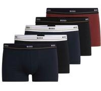 BOSS Fünfer-Pack eng anliegende Boxershorts aus Stretch-Baumwolle mit kurzem Bein und Logos am Bund - Style Trunk 5P Essential, 50514909 Rot / Blau / Schwarz M