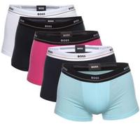 BOSS 5P Jersey Quality Cotton Mix Solid Cotton Trunks Weiß/Blau Baumwolle X-Large Herren