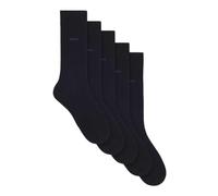 Hugo Boss Socken 5P Uni Color CC Damen – Gr. 39-42 Baumwollmischung elastisch Dunkelblau