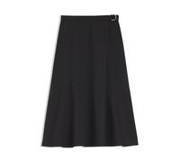 BOSS A-Linien-Wickelrock aus Stretch-Baumwolle - Style Vuleran1, 50557420 Schwarz 38