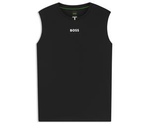 BOSS Active Ärmelloses T-Shirt aus schnell trocknendem Gewebe mit Logo - Style TS_TOC Serve Tank, 50559138 Schwarz L