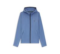 BOSS Active Hoodie mit Reißverschluss und reflektierendem Branding - Style Sicon Active, 50531224 Blau XXXL