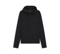 BOSS Active Hoodie mit Reißverschluss und reflektierendem Branding - Style Sicon Active, 50531224 Schwarz XS