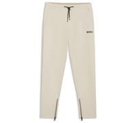 BOSS Active Jogginghose aus Stretch-Gabardine mit Reißverschlüssen an den Säumen - Style JT_TOC Spin Long, 50554379 Natur XL