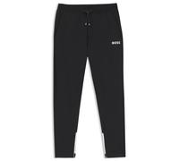 BOSS Active Jogginghose aus Stretch-Gabardine mit Reißverschlüssen an den Säumen - Style JT_TOC Spin Long, 50554379 Schwarz S