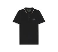 BOSS Active Paddy Regular-Fit Poloshirt aus schnell trocknendem Stretch-Piqué - Style Paddy Pro, 50469102 Schwarz XXXL