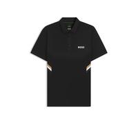 BOSS Herren Paule TOC Active Slim-Fit Poloshirt mit feuchtigkeitsableitenden Eigenschaften Schwarz001 M