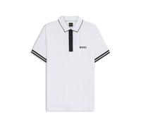 BOSS Active Slim-Fit Poloshirt mit feuchtigkeitsableitenden Eigenschaften - Style PL_TOC Serve CB, 50559214 Weiß S