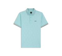BOSS Active Slim-Fit Poloshirt mit geprägtem Tennisball-Muster - Style PL_TOC Game 1, 50564785 Hellblau XXXL