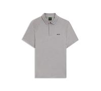 BOSS Active Slim-Fit Poloshirt mit thermoregulierender Performance - Style PL_Tour Wool, 50554647 Hellgrau XXXL