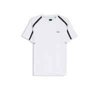 BOSS Active Slim-Fit T-Shirt aus Stretch-Gewebe mit kontrastfarbenen Akzenten - Style TS_TOC Game 2, 50564786 Weiß XXXL