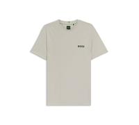BOSS Active Slim-Fit T-Shirt aus Stretch-Jersey mit feuchtigkeitsableitenden Eigenschaften - Style Tee Check TOC, 50543330 Hellbeige XXXL
