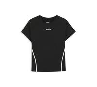 BOSS Active Slim-Fit T-Shirt mit feuchtigkeitsableitenden Eigenschaften - Style Elogofit2, 50569581 Schwarz XL