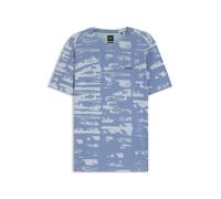 BOSS Active Slim-Fit T-Shirt mit Jacquard-Muster - Style TS_Active Repeat, 50558565 Hellblau S