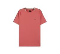 BOSS Active Slim-Fit T-Shirt mit Signature-Streifen am Kragen - Style TS_TOC Court, 50570006 Rot XL