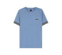 BOSS Active Slim-Fit T-Shirt mit Tennisball-Prägung - Style TS_TOC Serve 2, 50559207 Hellblau M