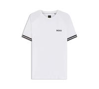 BOSS Active Slim-Fit T-Shirt mit Tennisball-Prägung - Style TS_TOC Serve 2, 50559207 Weiß S