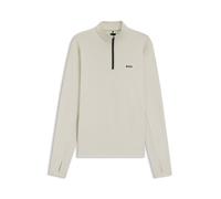 BOSS Active Sweatshirt mit kurzem Reißverschluss und Moisture Management - Style SW_Active QZ, 50564514 Hellbeige XL