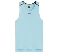 BOSS Active Tanktop aus Mesh-Jersey mit dekorativen reflektierenden Details - Style Tank Active Seas, 50542965 Hellblau L