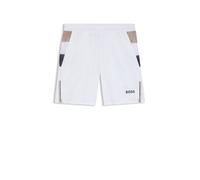 BOSS Active Tennis-Shorts aus feuchtigkeitsregulierendem Stretch-Gewebe - Style S_T-Match 9 inch, 50541370 Weiß L