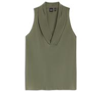 BOSS Ärmellose Bluse aus sandgewaschener Seide mit V-Ausschnitt - Style Bolaru, 50553717 Grün 38