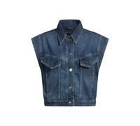 BOSS Ärmellose Jacke im Boxy-Fit aus indigoblauem Denim - Style C_DENIM VEST 1.0, 50534189 Blau XL