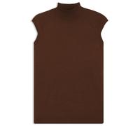 BOSS Ärmelloser Pullover aus Merinowolle mit Stehkragen - Style Fipini, 50544998 Braun XL