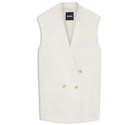 BOSS Ärmelloser relaxt-Fit Blazer aus Woll-Mix - Style Jawikiri, 50558293 Weiß 36