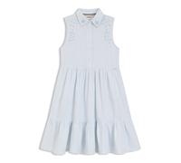 BOSS Ärmelloses Kids-Kleid aus Baumwoll-Mix mit Lochstickerei - Style J52132/88708A, J52132 Hellblau 126