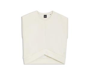 BOSS Ärmelloses Loose-Fit Sweatshirt mit V-förmigem Saum - Style Etesya, 50558798 Natur XL