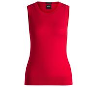 BOSS Ärmelloses Strick-Top aus Schurwolle - Style Firani, 50543000 Rot M