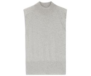 BOSS Ärmelloses Stricktop aus Kaschmir mit Schulter-Patches - Style Futrani, 50548506 Hellgrau M