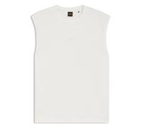 BOSS Ärmelloses T-Shirt aus elastischer Baumwolle mit Slub-Effekt - Style Te_Surf, 50559220 Natur XXL