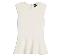 BOSS Ärmelloses Top mit Schößchen-Saum - Style Fillo, 50557136 Weiß XS