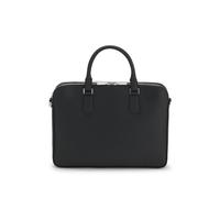 BOSS Aktentasche aus geprägtem Leder mit Metalldetails in Silber-Optik - Style New Crosstown_P_Z.D., 50567812 Schwarz ONESI
