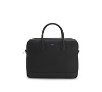 BOSS Aktentasche aus recyceltem Leder mit Monogramm-Muster - Style Northon_M_Doc. Case, 50573486 Schwarz ONESI